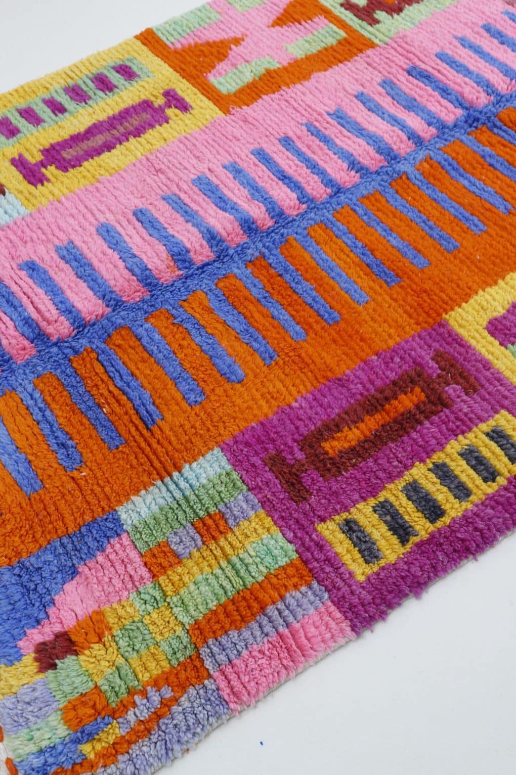 colorful boujaad rug, abstract moroccan rug, Colorful Moroccan Rug, Custom Fabulous Moroccan Rug from Boujaad, Boho Abstract soft color Carpet Handmade by berber Women