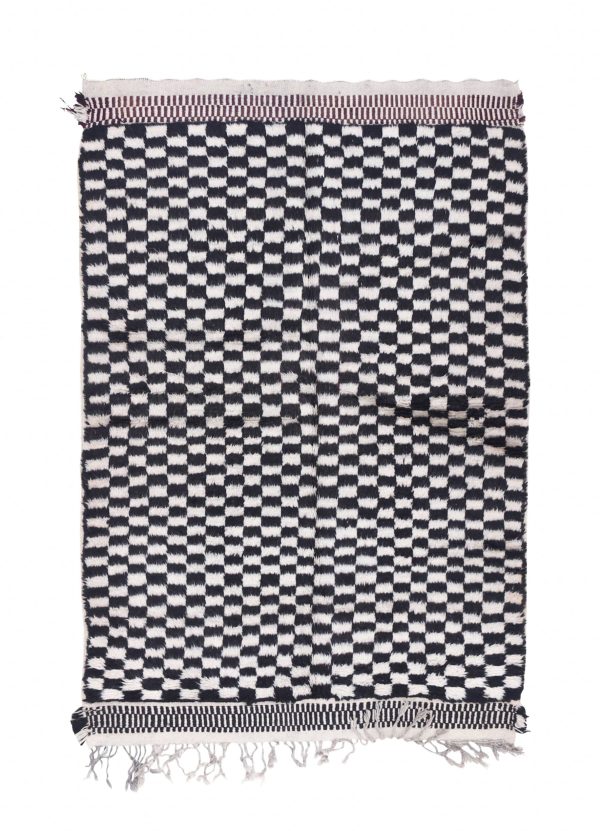 Black Checkered Rug