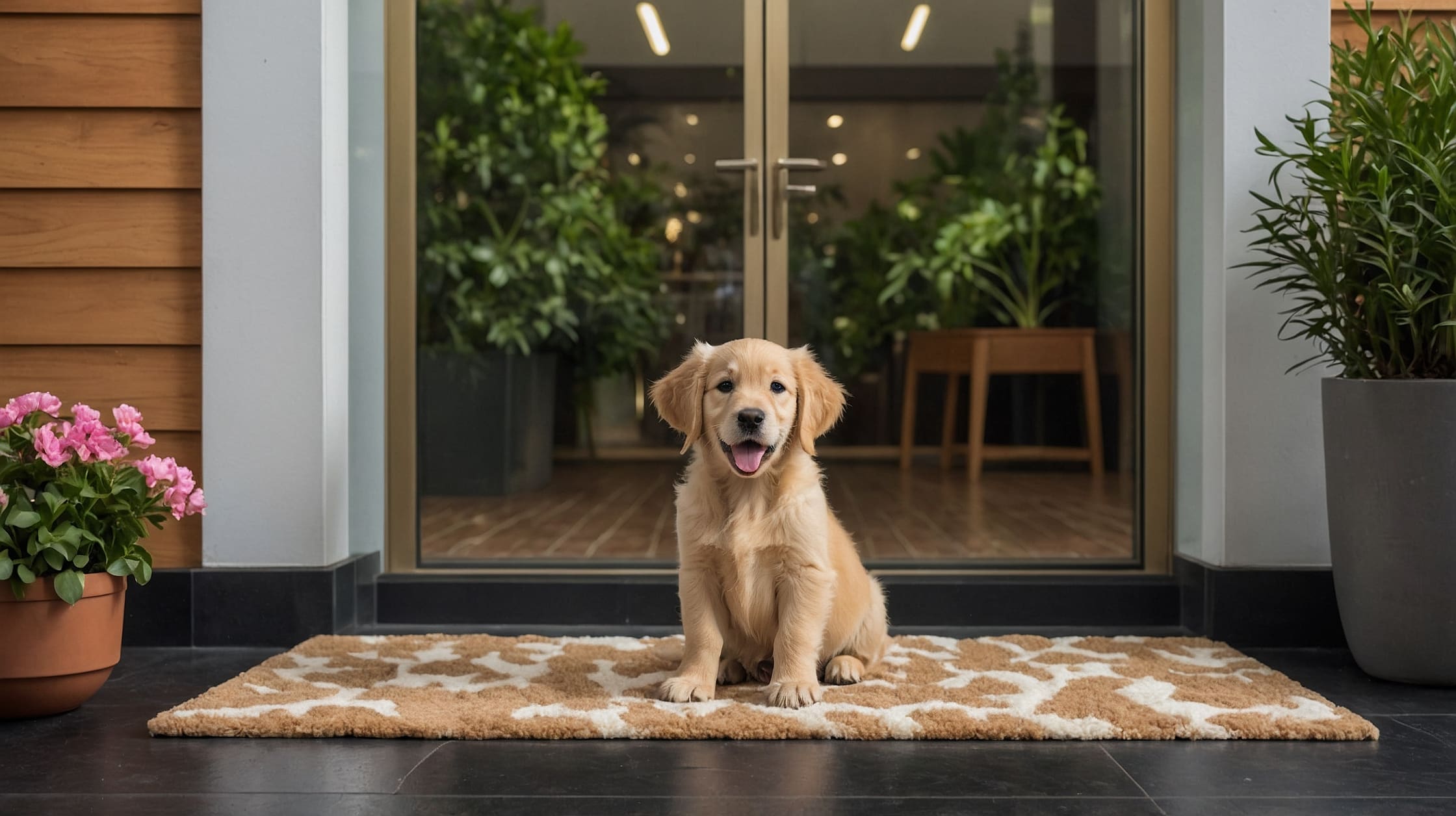 Eco-friendly mud rug crafted with stain-resistant materials.