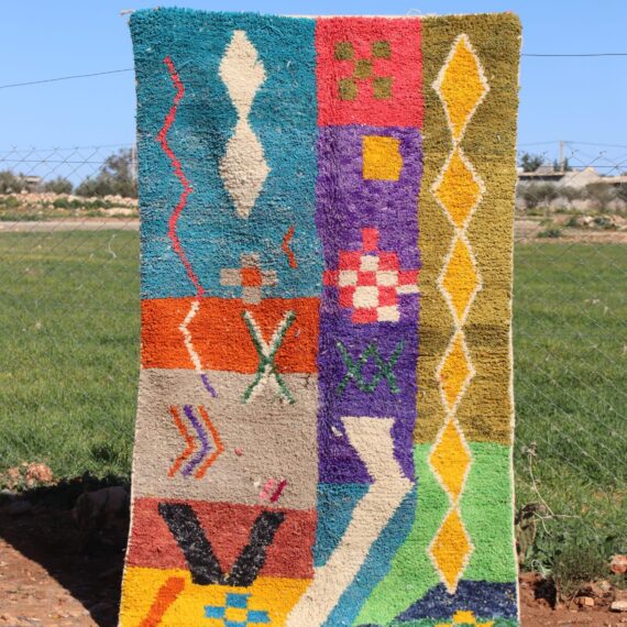 Unique Abstract Rug with bold, artistic patterns