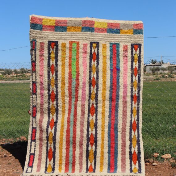 Multicolor Abstract Rug with vibrant and unique design