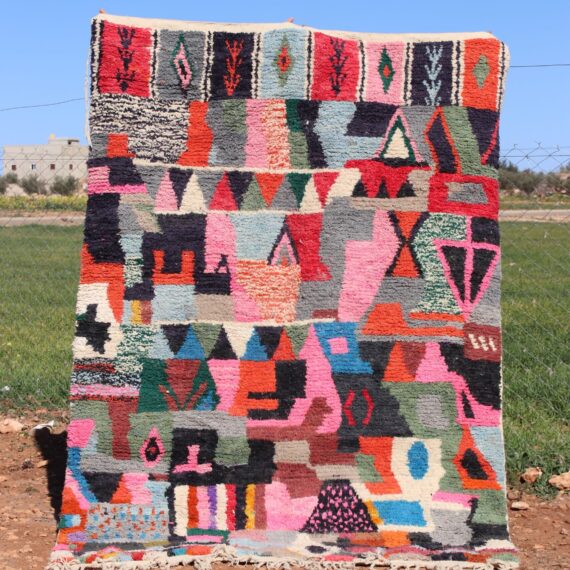 Abstract Outdoor Rug with weather-resistant design