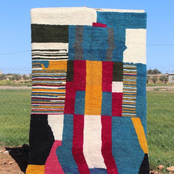 Abstract Art Rug with modern, art-inspired design