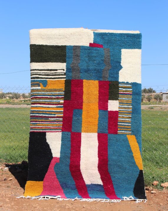 Abstract Art Rug with modern, art-inspired design