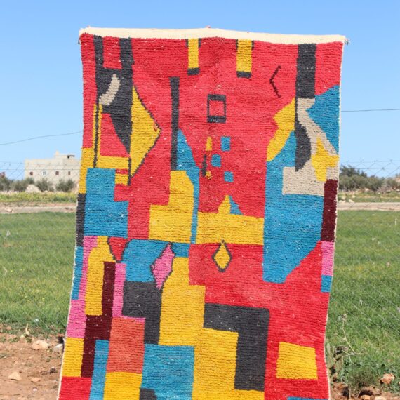 Abstract Shape Rug with unique artistic design