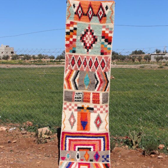 Abstract Runner Rug – Handcrafted Decorative Rug