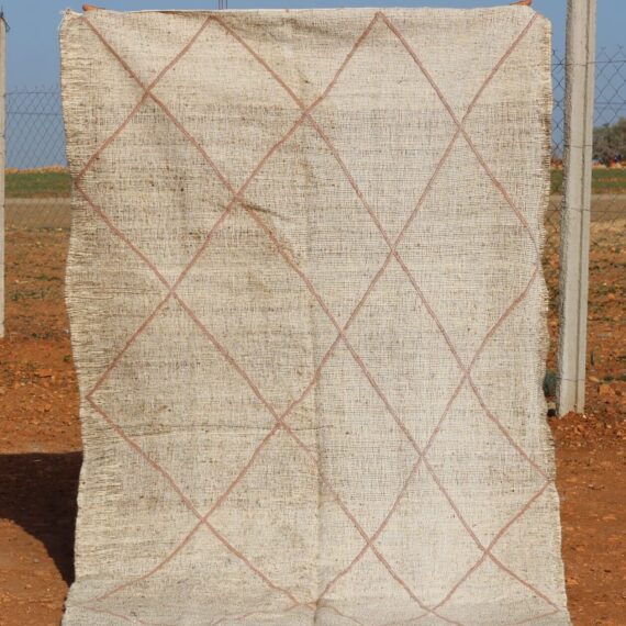 Authentic Moroccan Custom Kilim Rug with intricate patterns and flatweave design