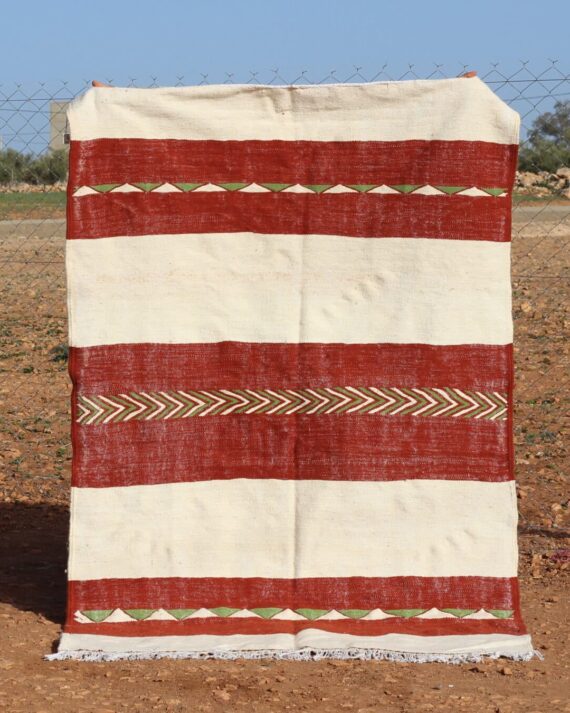 Minimalist Flatweave Kilim Rug with clean lines and handwoven craftsmanship