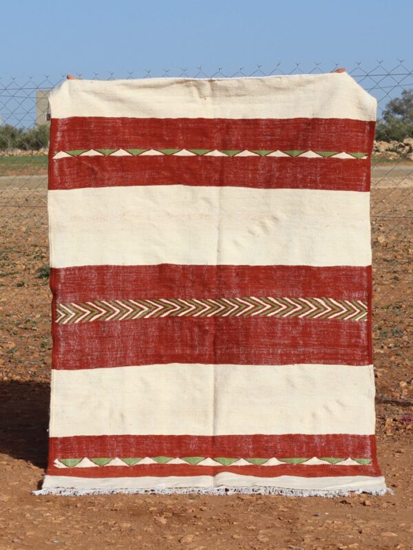 Minimalist Flatweave Kilim Rug with clean lines and handwoven craftsmanship