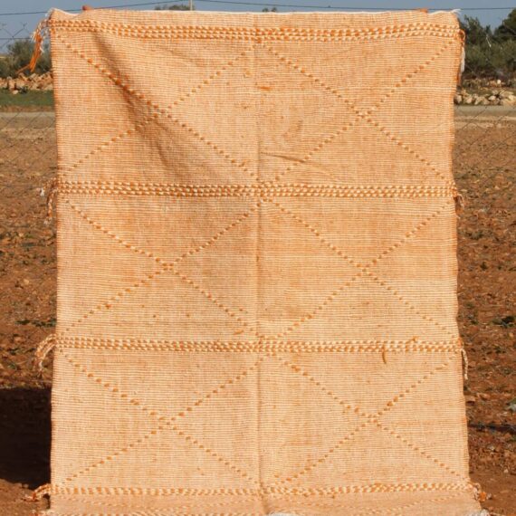 Handmade Flat Weave Rug with a minimalist design and custom size options