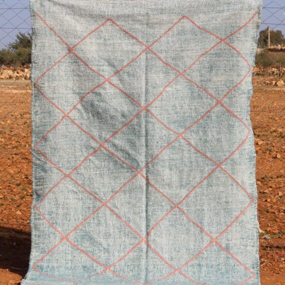 Zanafi Rug with geometric patterns and handwoven craftsmanship