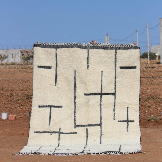 Handmade Beniouaraine Rug - Moroccan Artisan Rug