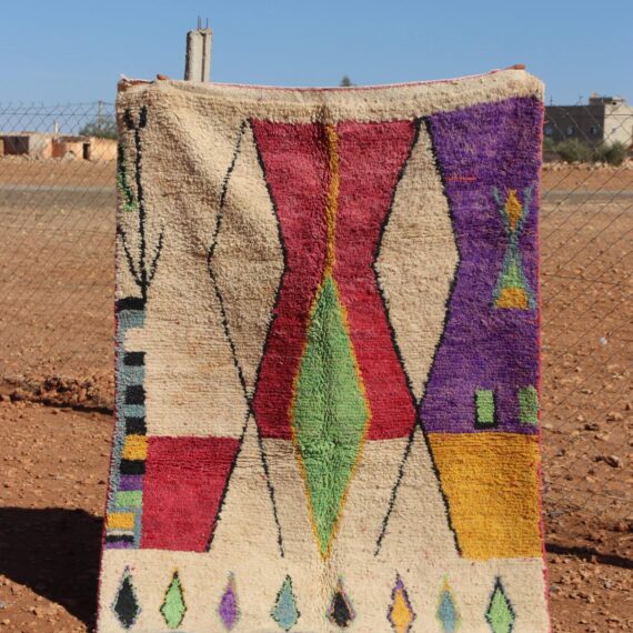 Contemporary Abstract Printed Rug with modern patterns