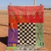 Moroccan Berber Artistic Colorful Rug with vibrant patterns