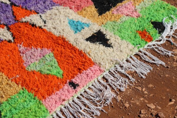 Handwoven Colorful Rug - Image 5