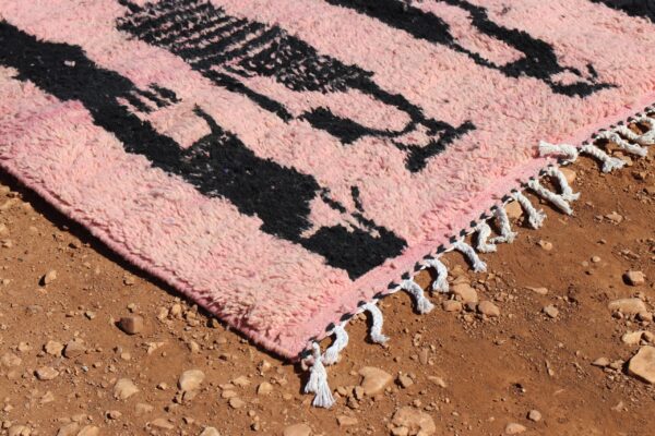 Elegant Moroccan Berber Geometric Rug - Image 3