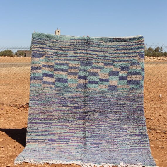 Abstract Berber Rug – Handwoven Moroccan Wool Rug with Modern Design