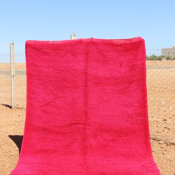 Abstract Pink Rug – Handwoven Modern Berber Rug in Pink Tones