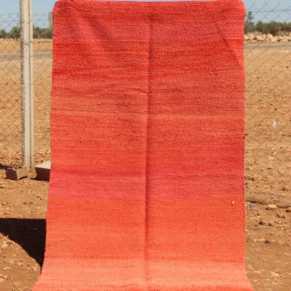 Bohemian Red Rug with vibrant patterns and rich colors