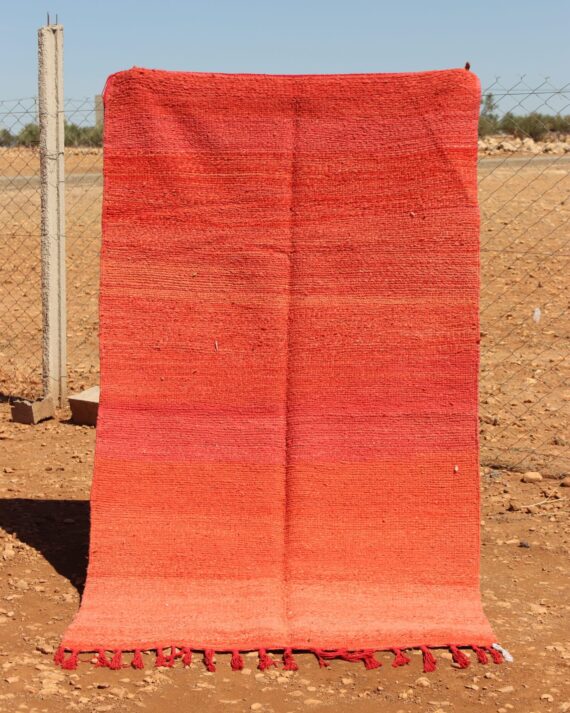 Bohemian Red Rug with vibrant patterns and rich colors