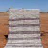 Handmade Berber Striped Rug with vibrant stripes and natural fibers