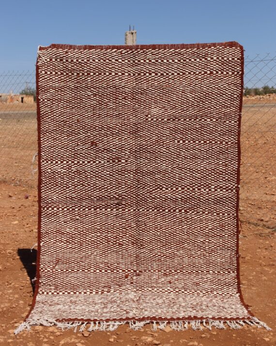 Bohemian Kilim Flatweave Rug with intricate patterns and natural fibers