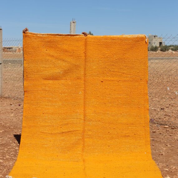 Minimal Flatweave Orange Carpet – Moroccan Orange Carpet
