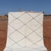 Berber White Rug with minimalist design and natural wool texture