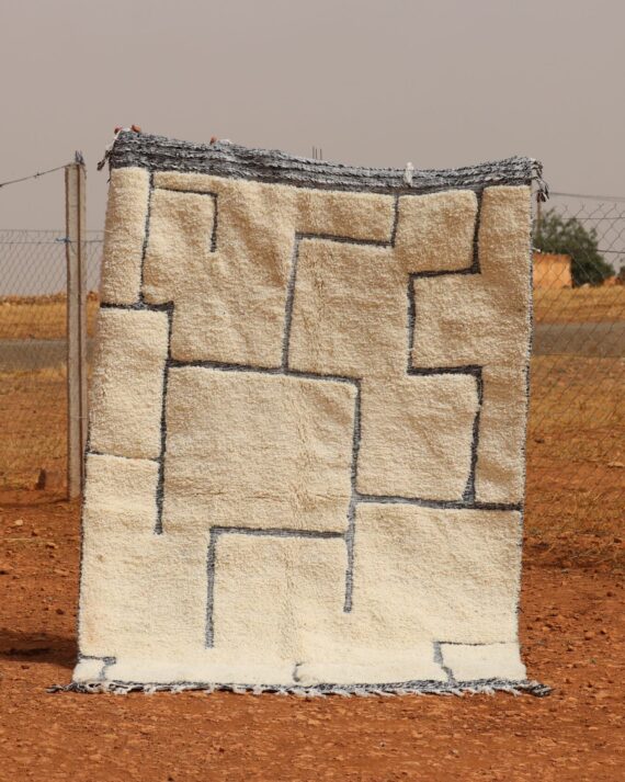 Moroccan Off White Rug – Handcrafted Wool Rug