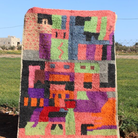 Monochrome Abstract Rugs with black and white patterns