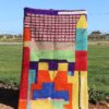 Abstract Oriental Rug with vibrant designs