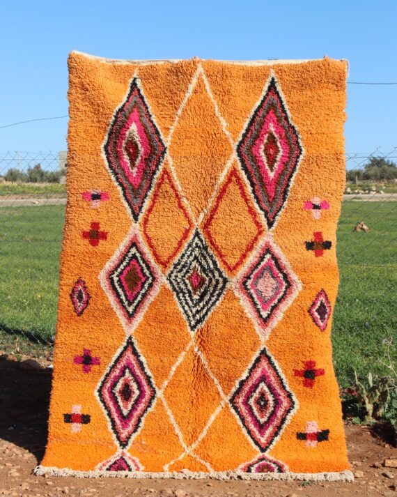Colorful Floral Rug with vibrant flower patterns