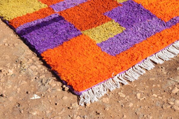 Wool Moroccan Abstract Rug - Image 6