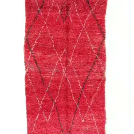 Moroccan Rug Runner with traditional patterns