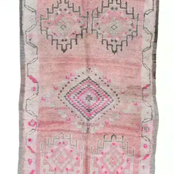 Moroccan Area Rug with intricate design
