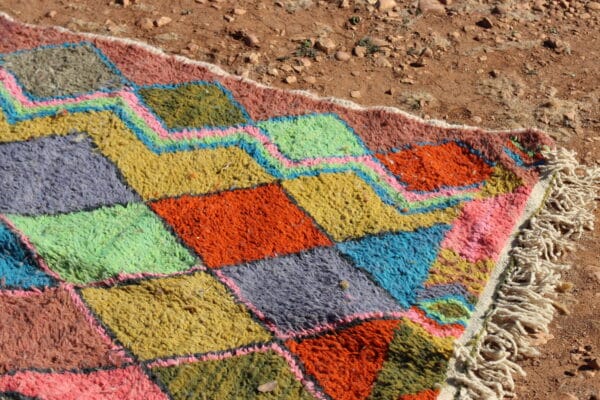 Colorful Moroccan Abstract Rug - Image 3