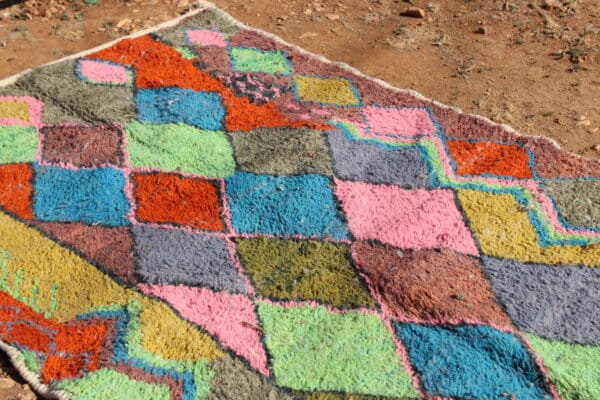 Colorful Moroccan Abstract Rug - Image 2