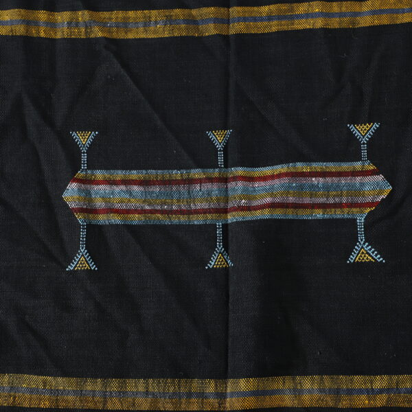 Striking Moroccan Kilim Rug with Symbolic Motifs - Image 4