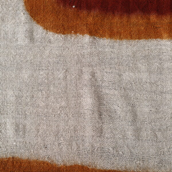 Traditional Berber Veil with Earthy Hues & Henna-Dyed Moroccan Craftsmanship - Image 4