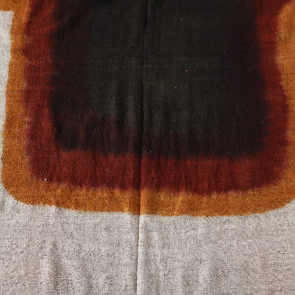 Traditional Berber Veil with Earthy Hues & Henna-Dyed Moroccan Craftsmanship - Image 3