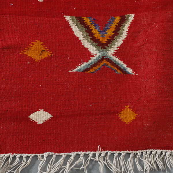 Vibrant Moroccan  Rug with Symbolic Motifs - Image 4