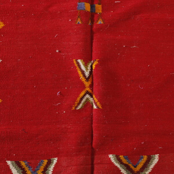 Vibrant Moroccan  Rug with Symbolic Motifs - Image 3