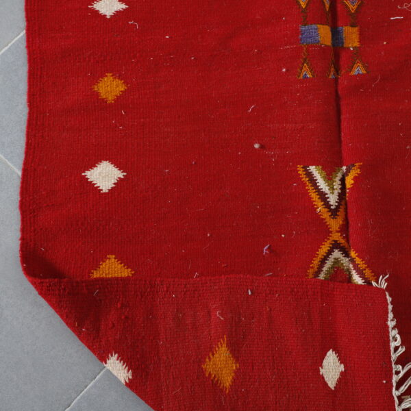 Vibrant Moroccan  Rug with Symbolic Motifs - Image 2