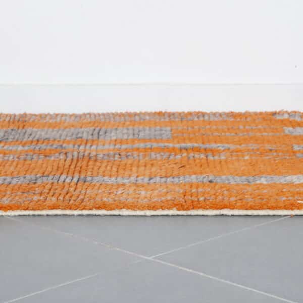 Handmade Colorful Moroccan Boujaad Rug with Abstract Vertical Motifs - Image 5