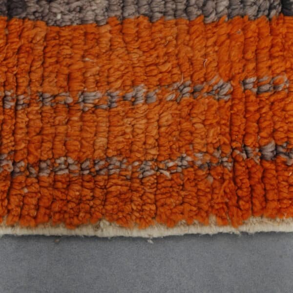 Handmade Colorful Moroccan Boujaad Rug with Abstract Vertical Motifs - Image 4