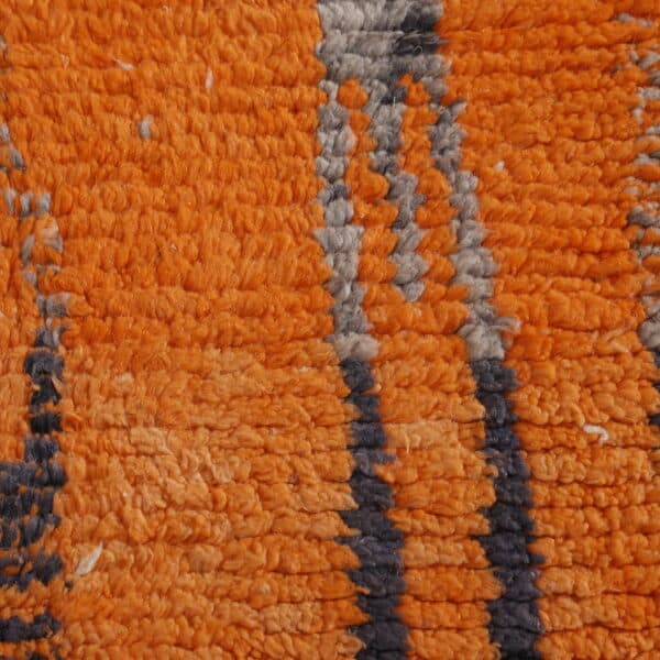 Handmade Colorful Moroccan Boujaad Rug with Abstract Vertical Motifs - Image 2