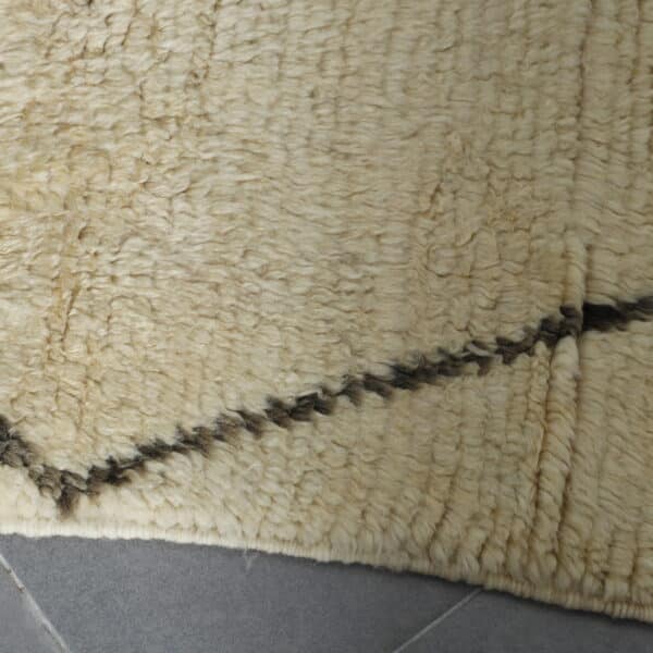 Handmade Moroccan Beni Ouarain Rug with Classic Diamond Lattice - Image 5