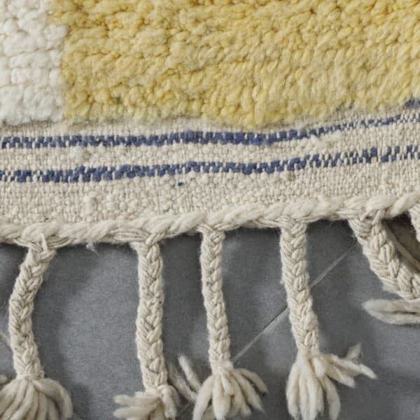 Handmade Modern Moroccan Berber Rug with Abstract Geometric Shapes - Image 2