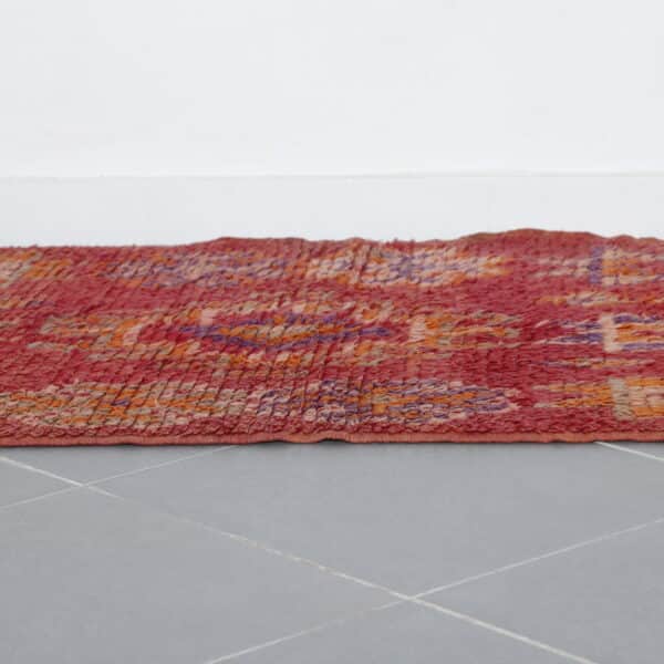Handmade Colorful Moroccan Berber Rug with Geometric Medallions - Image 5