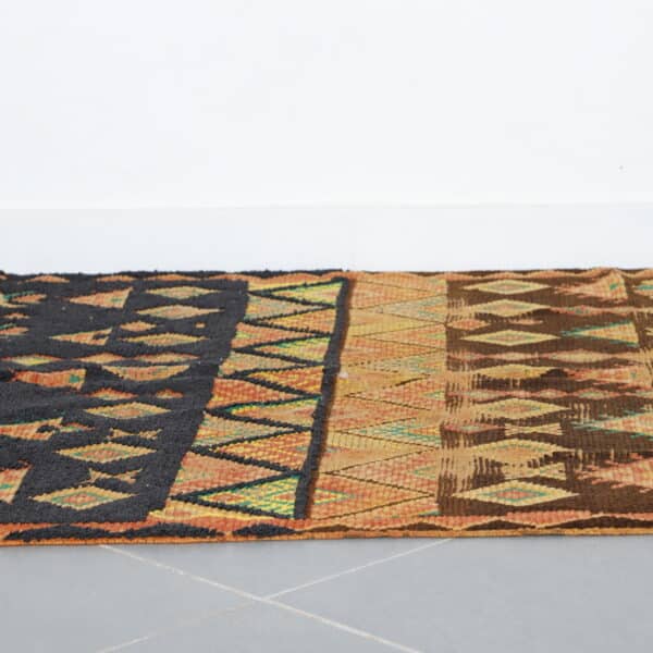 Large Vintage Handmade Moroccan Berber Rug with Intricate Geometric Motifs - Image 2